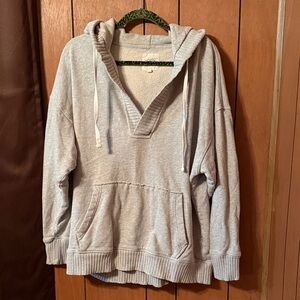 Aerie Gray Women's Oversized Hoodie Sweatshirt